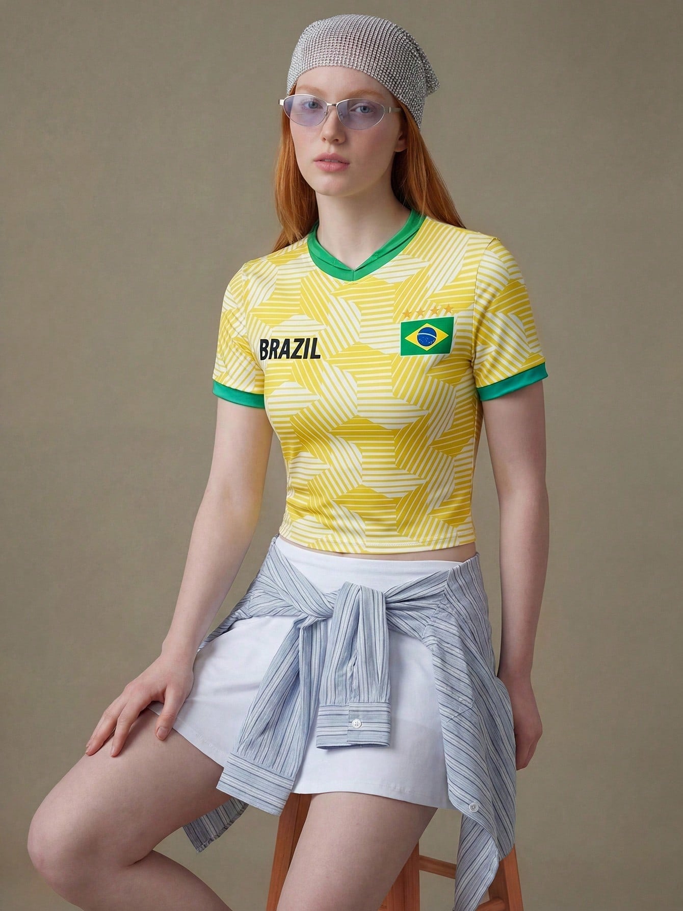 Brazil 2026 World Cup Crop Top Soccer Jersey