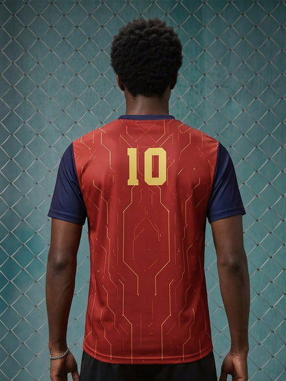 2026 Football Gold Tech Style #10 Soccer Shirt