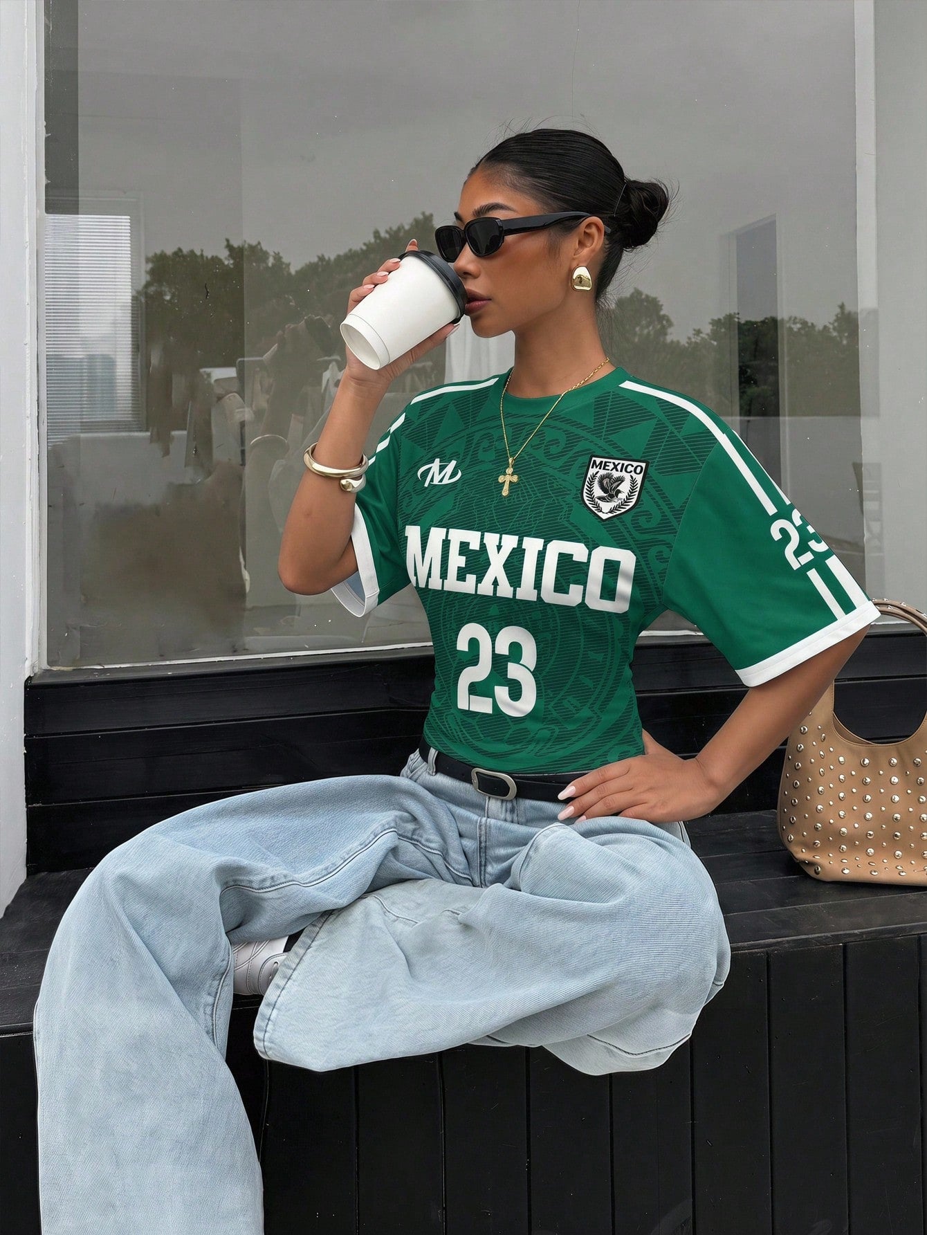 Mexico Football Jersey Crop Top