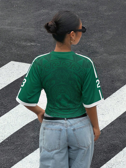 Mexico Football Jersey Crop Top