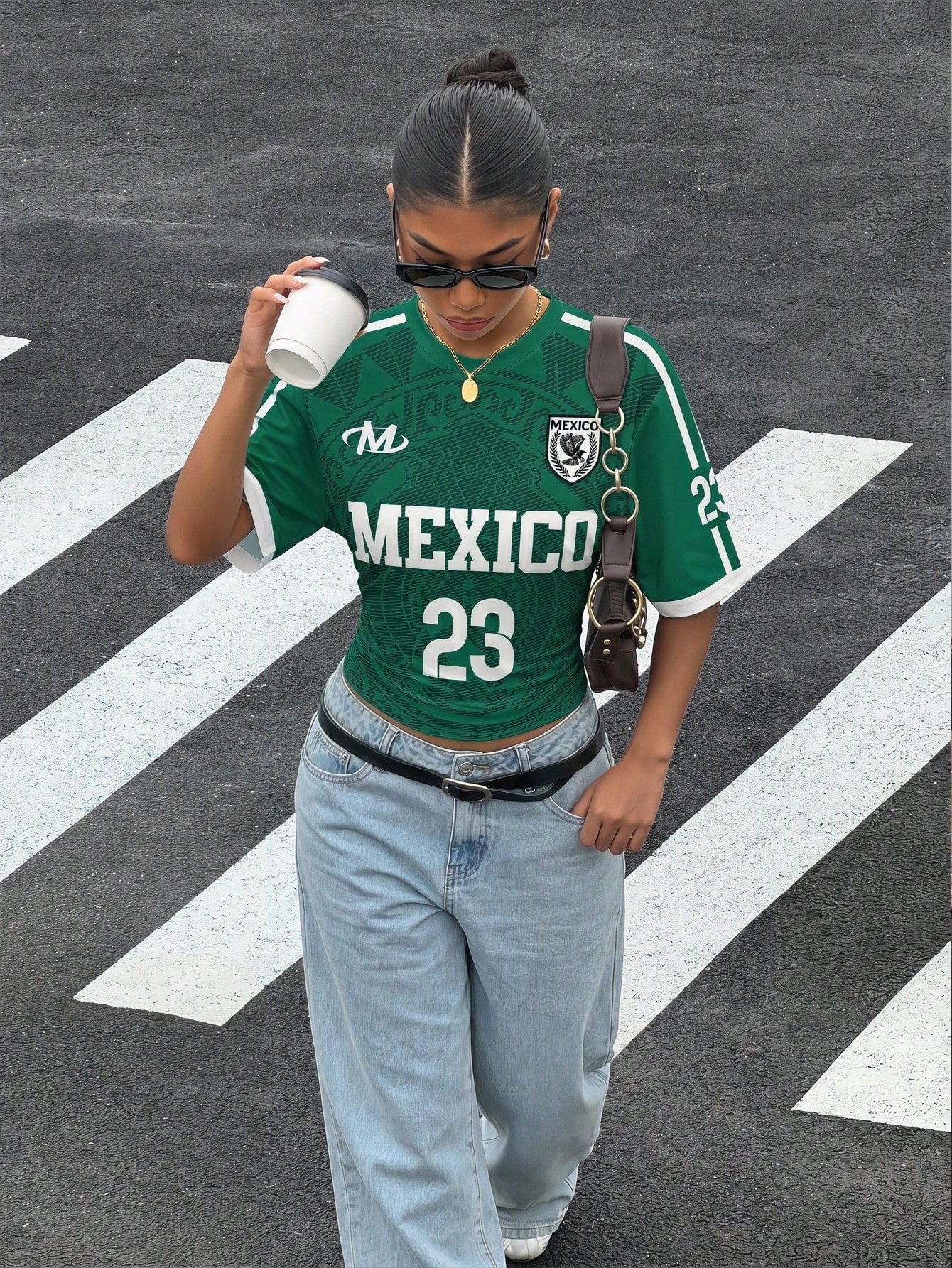 Mexico Football Jersey Crop Top