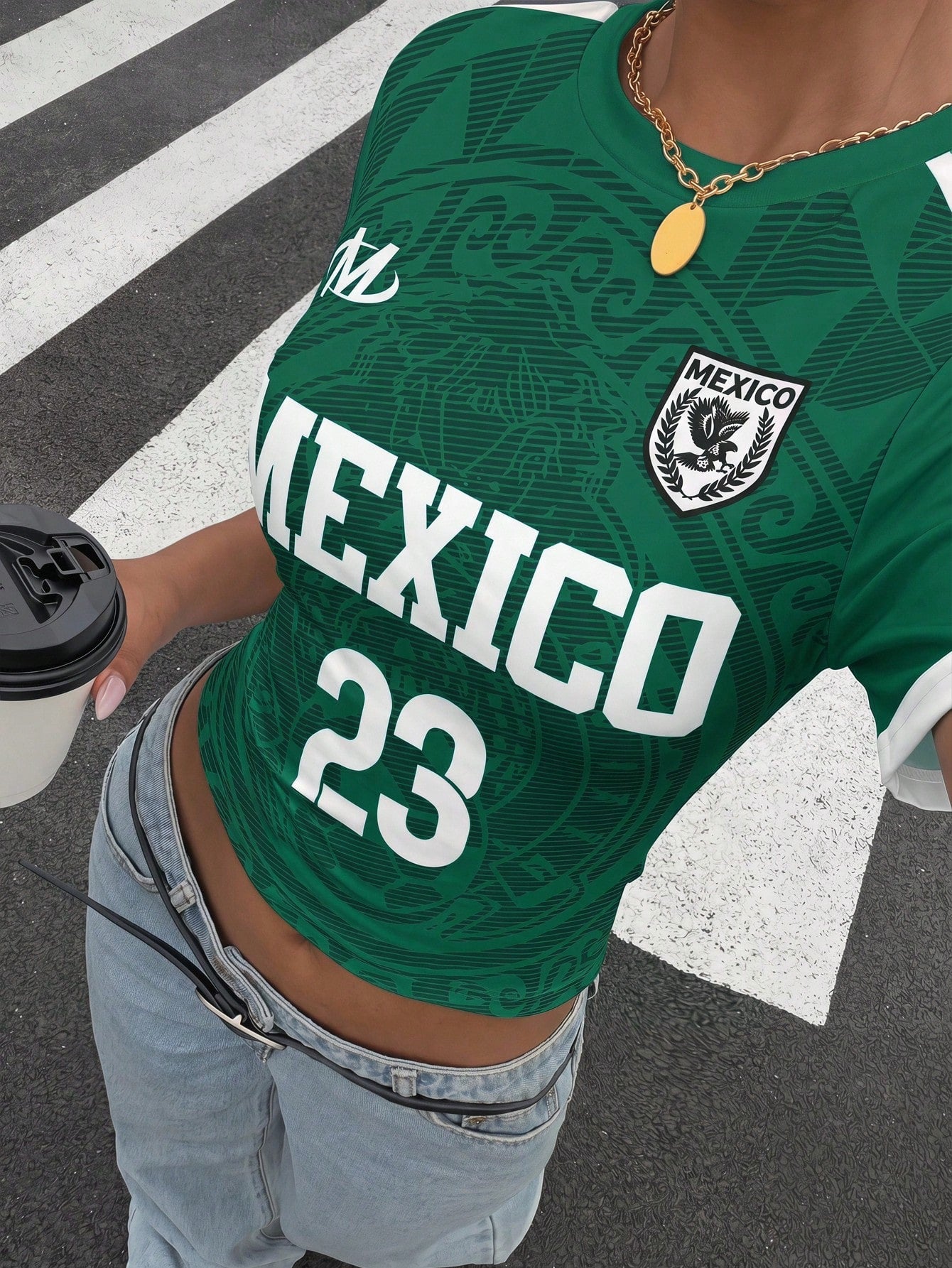 Mexico Football Jersey Crop Top