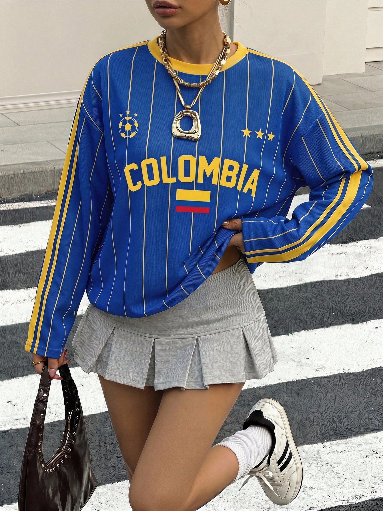 Colombia Long Sleeve Football Jersey