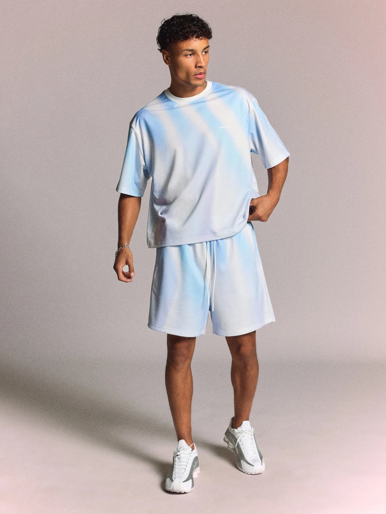 Men Printed Sheer Graphic Streetwear Football T-Shirt