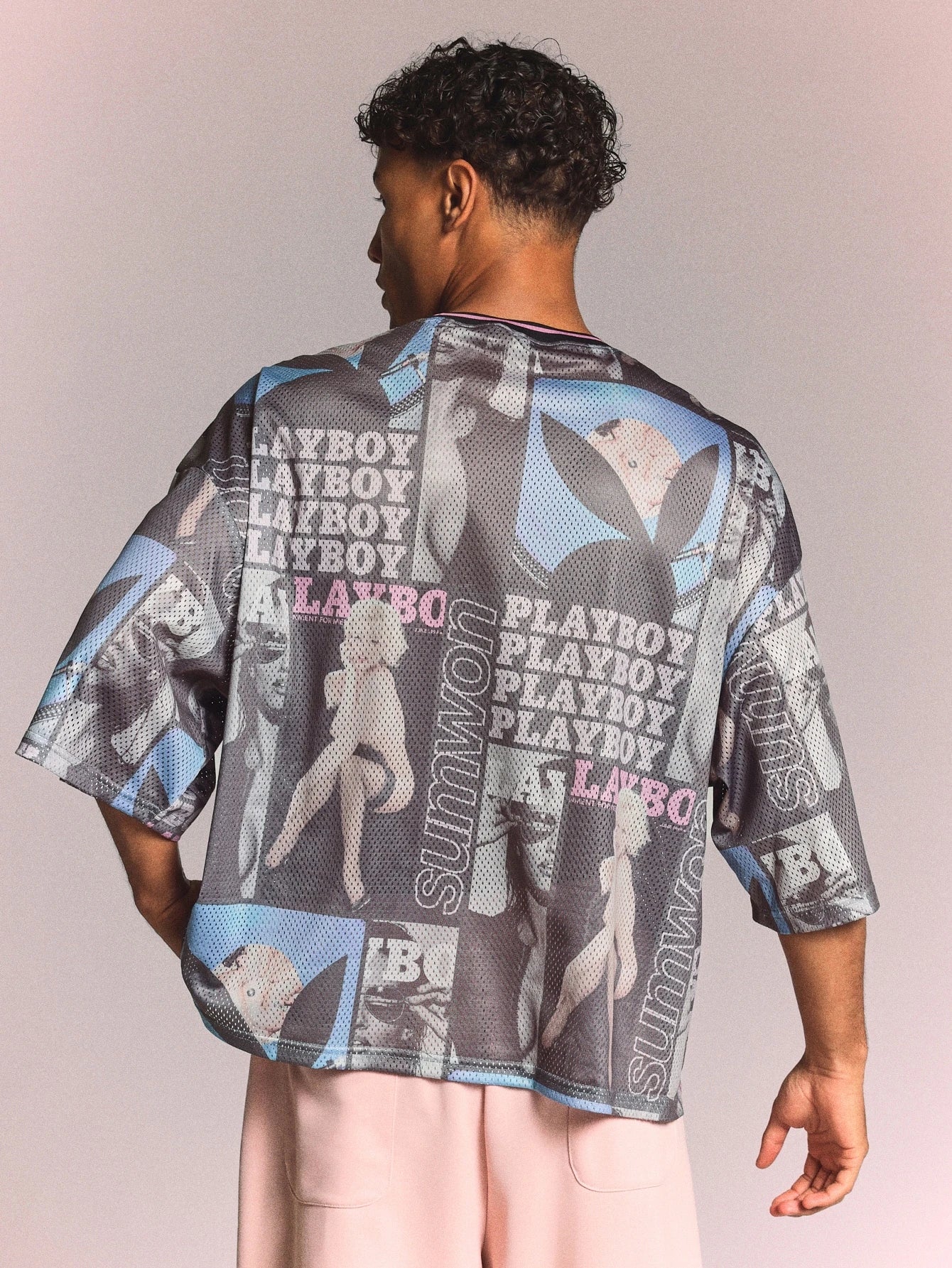 Playboy x Sumwon Box Fit Mesh Jersey Festival Tee