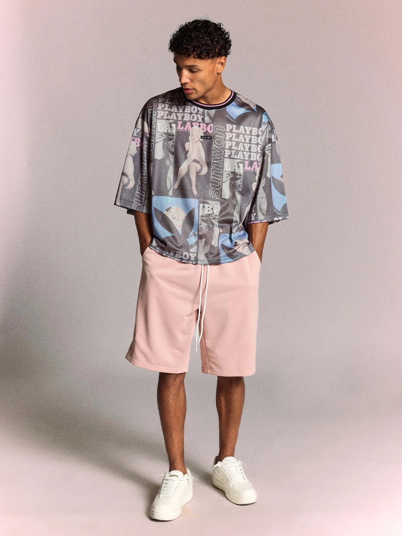 Playboy x Sumwon Box Fit Mesh Jersey Festival Tee