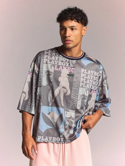 Playboy x Sumwon Box Fit Mesh Jersey Festival Tee