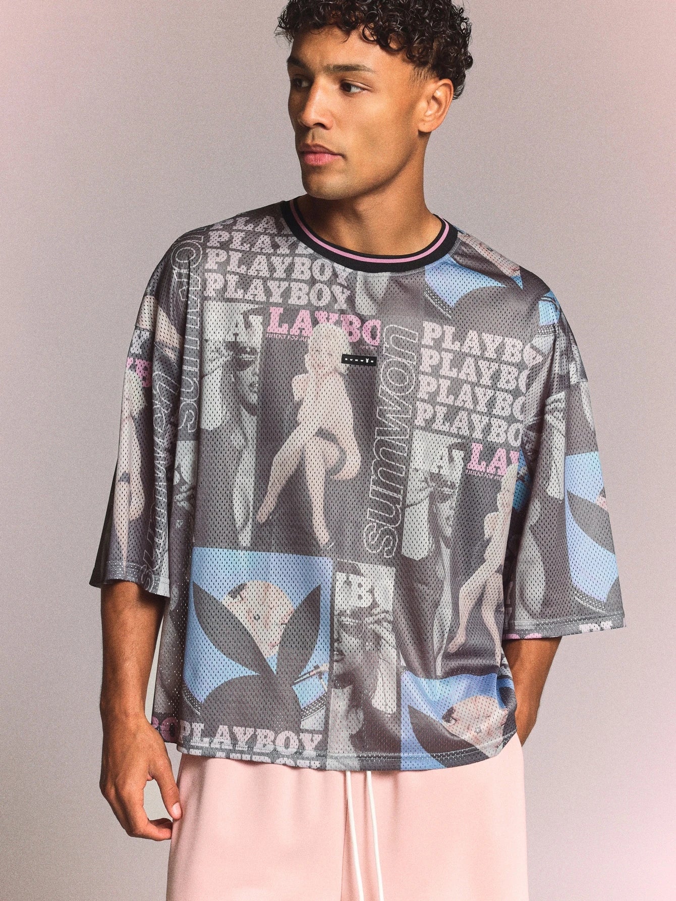 Playboy x Sumwon Box Fit Mesh Jersey Festival Tee