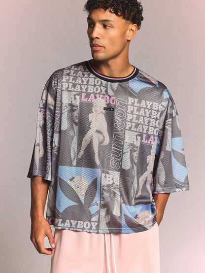 Playboy x Sumwon Box Fit Mesh Jersey Festival Tee