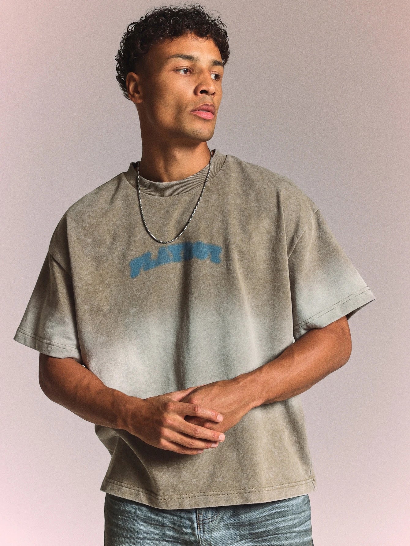Oversized Washed Bunny Graphic Tee