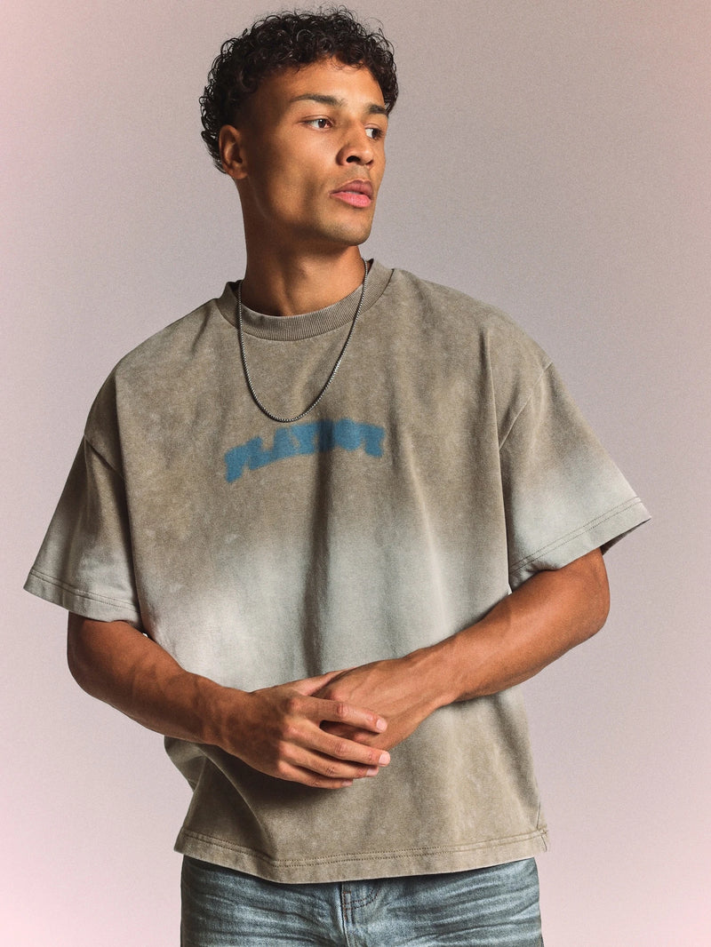 Oversized Washed Bunny Graphic Tee
