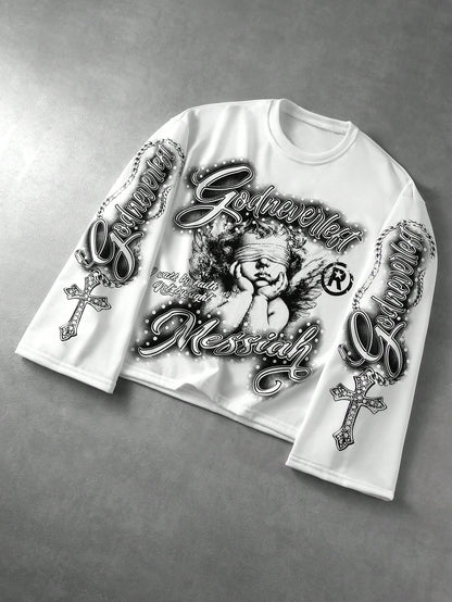 Men Street Life Printed Long Sleeve Shirt