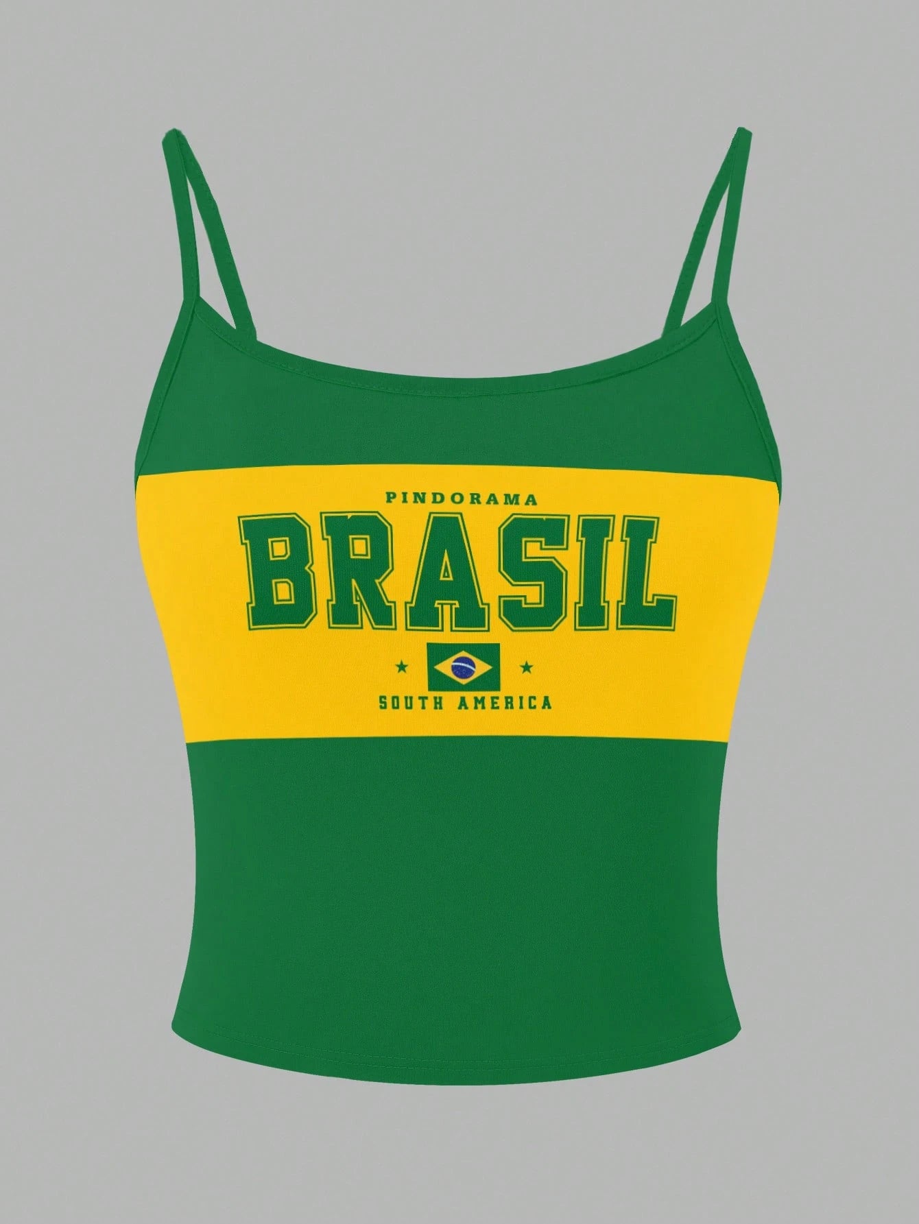 Women Brazil 2026 Football Graphic Baggy Cami Top