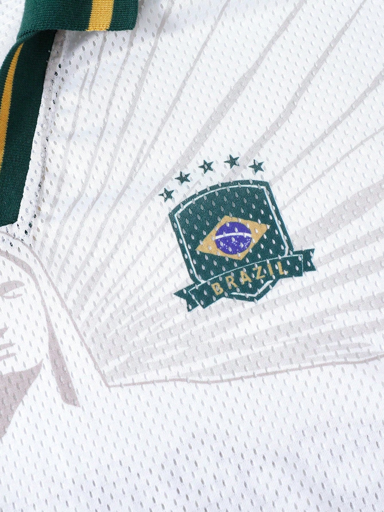 Men's Streetwear Jesus Print World Cup Brazil Jersey