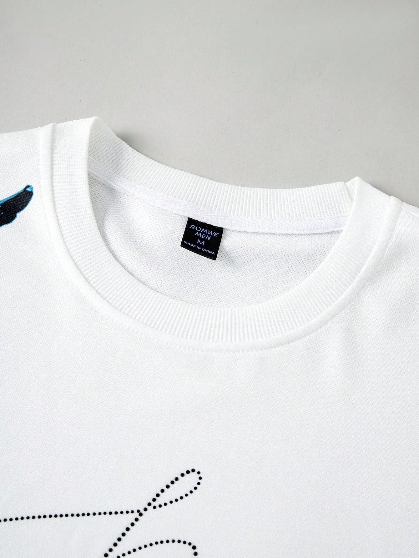 Men Character Print Loose Long Sleeve T-Shirt