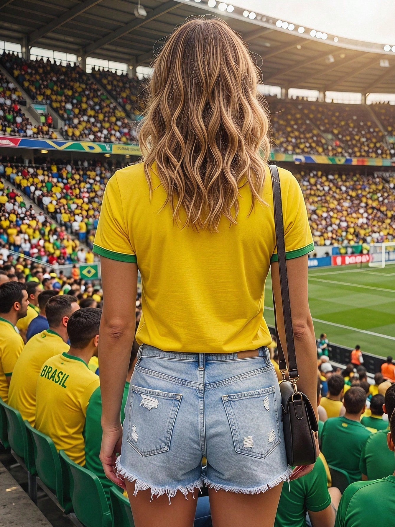 Brazil 2026 World Cup Women Slim Fit T-Shirt