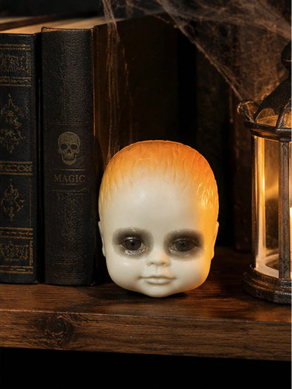 Halloween Plastic Skulls Set Spooky Party Decor