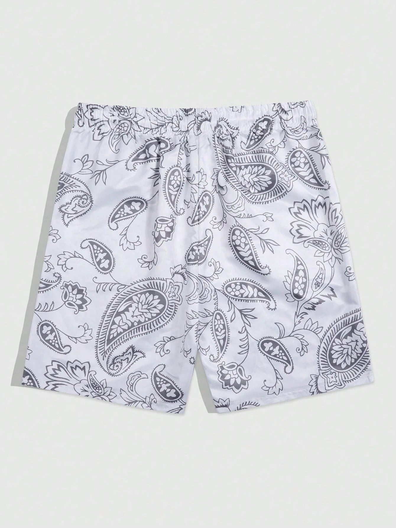 Men's Goth Letter Skull Print Beach Shorts