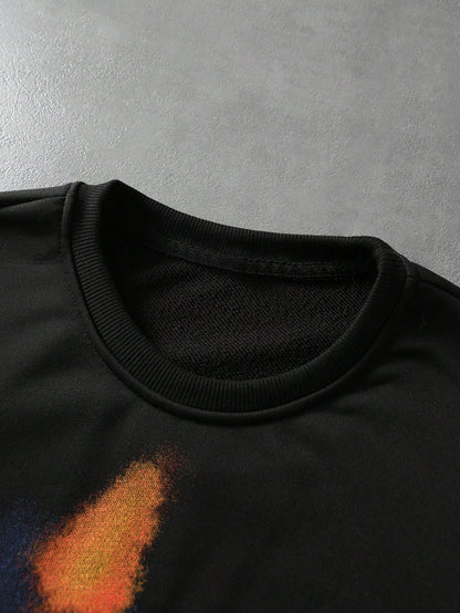 Street Life Loose Fit Men's Printed Long Sleeve Tee