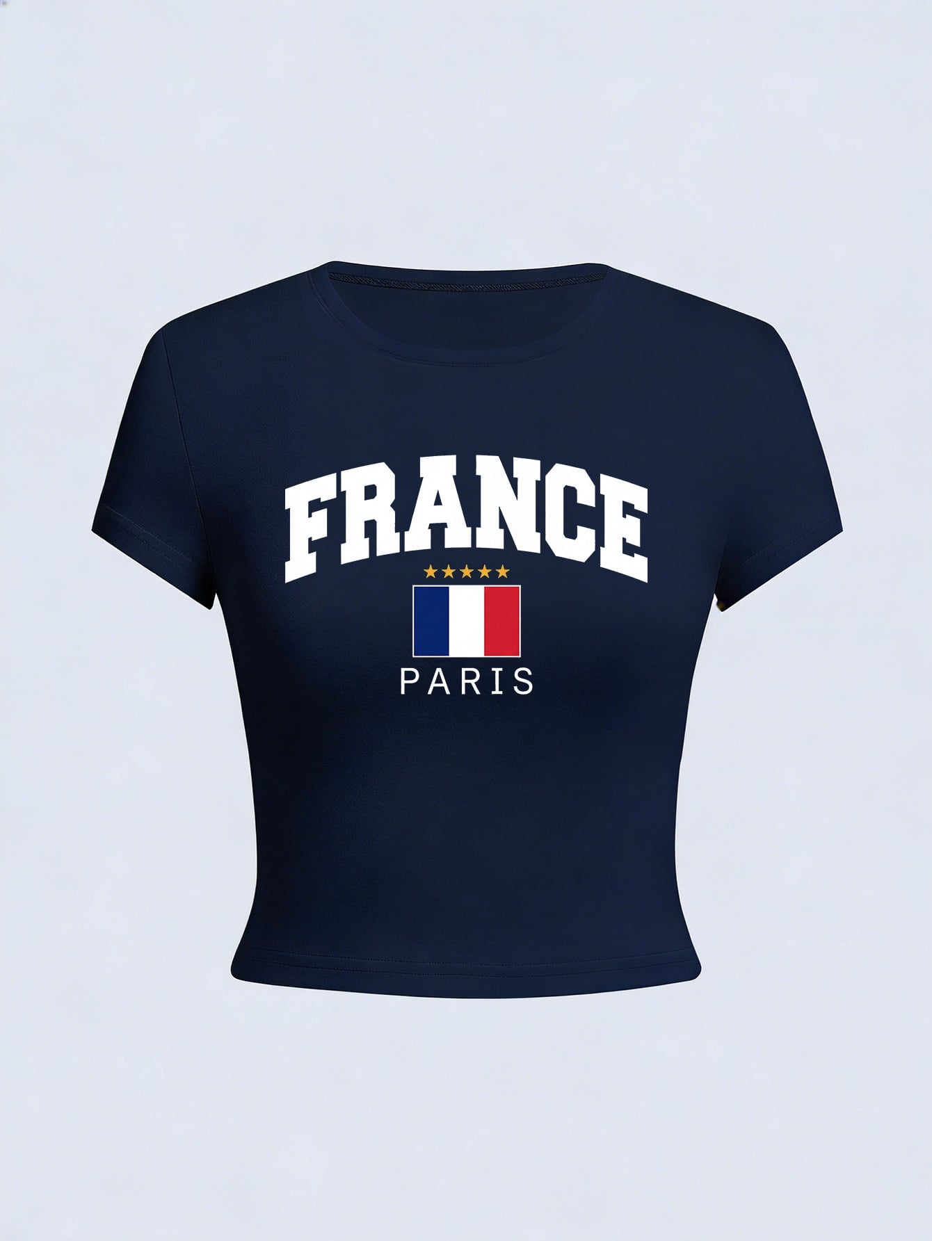 France Retro Football Slim Fit T-Shirt