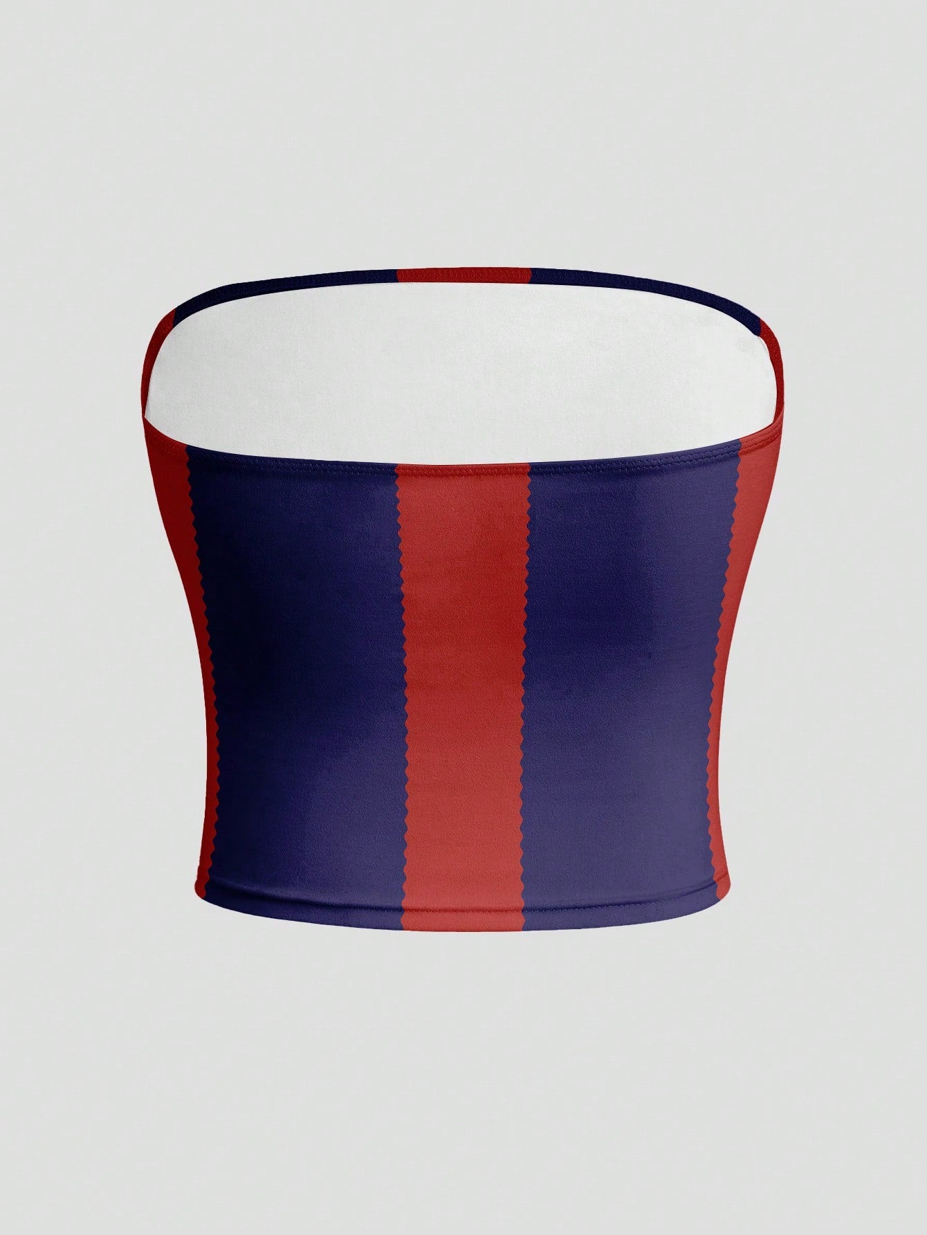 Women Y2K Spanish Flag Bandeau Top