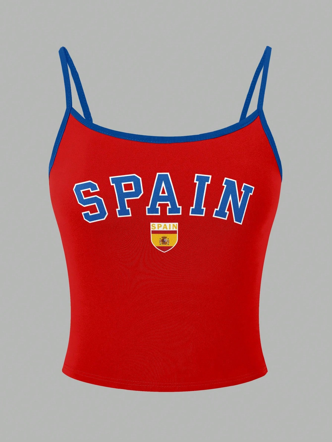 Spain Letter Graphic Y2K Camisole Tank Top