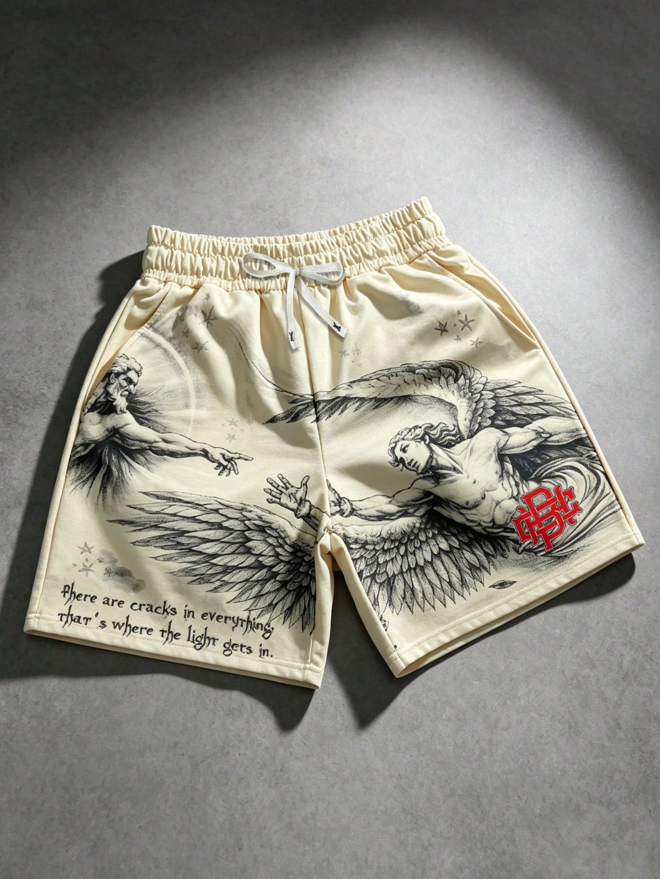Oil Painting Digital Print Men Casual Shorts
