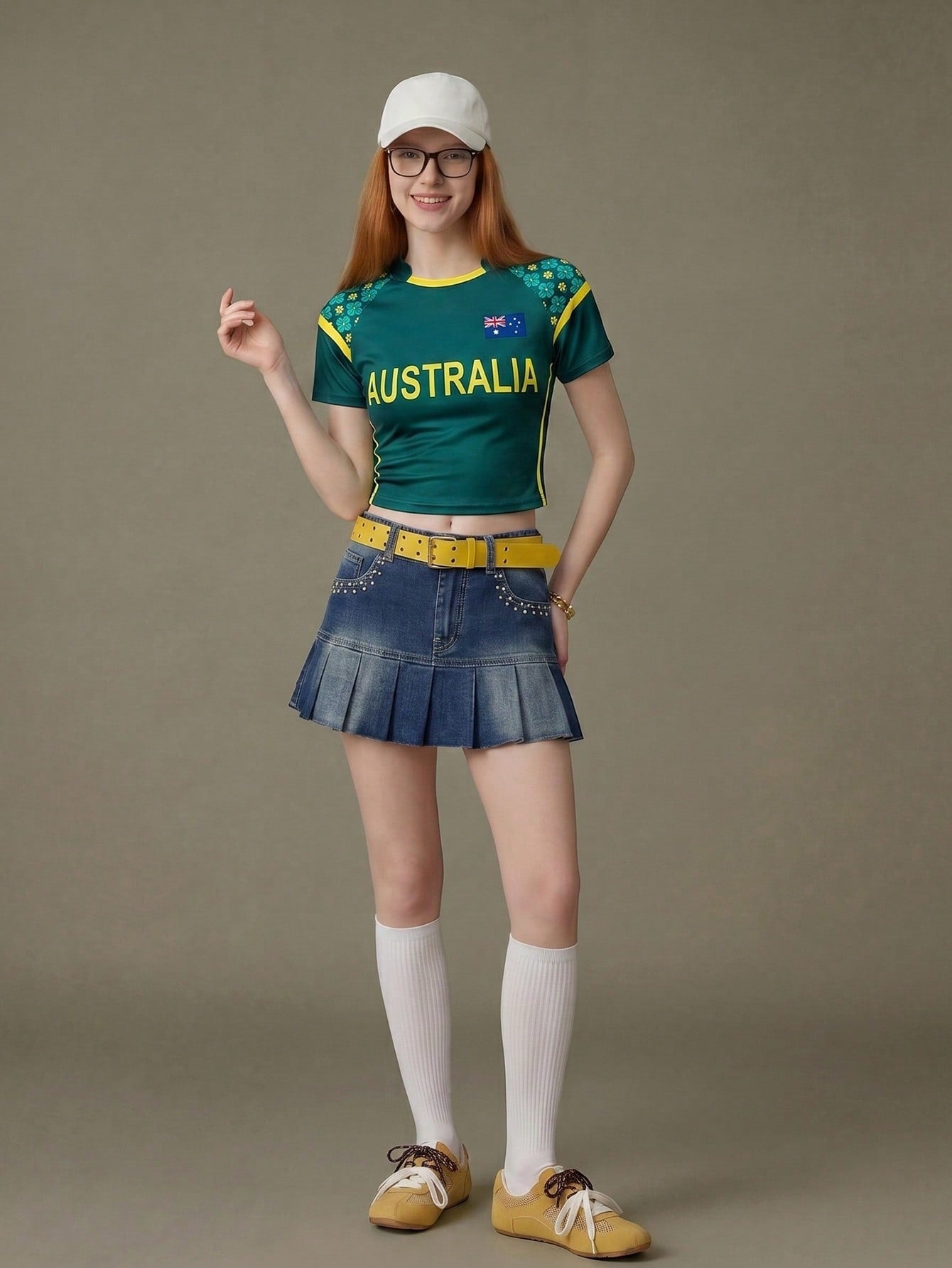 Australia 2026 World Cup Women's Crop Soccer Jersey