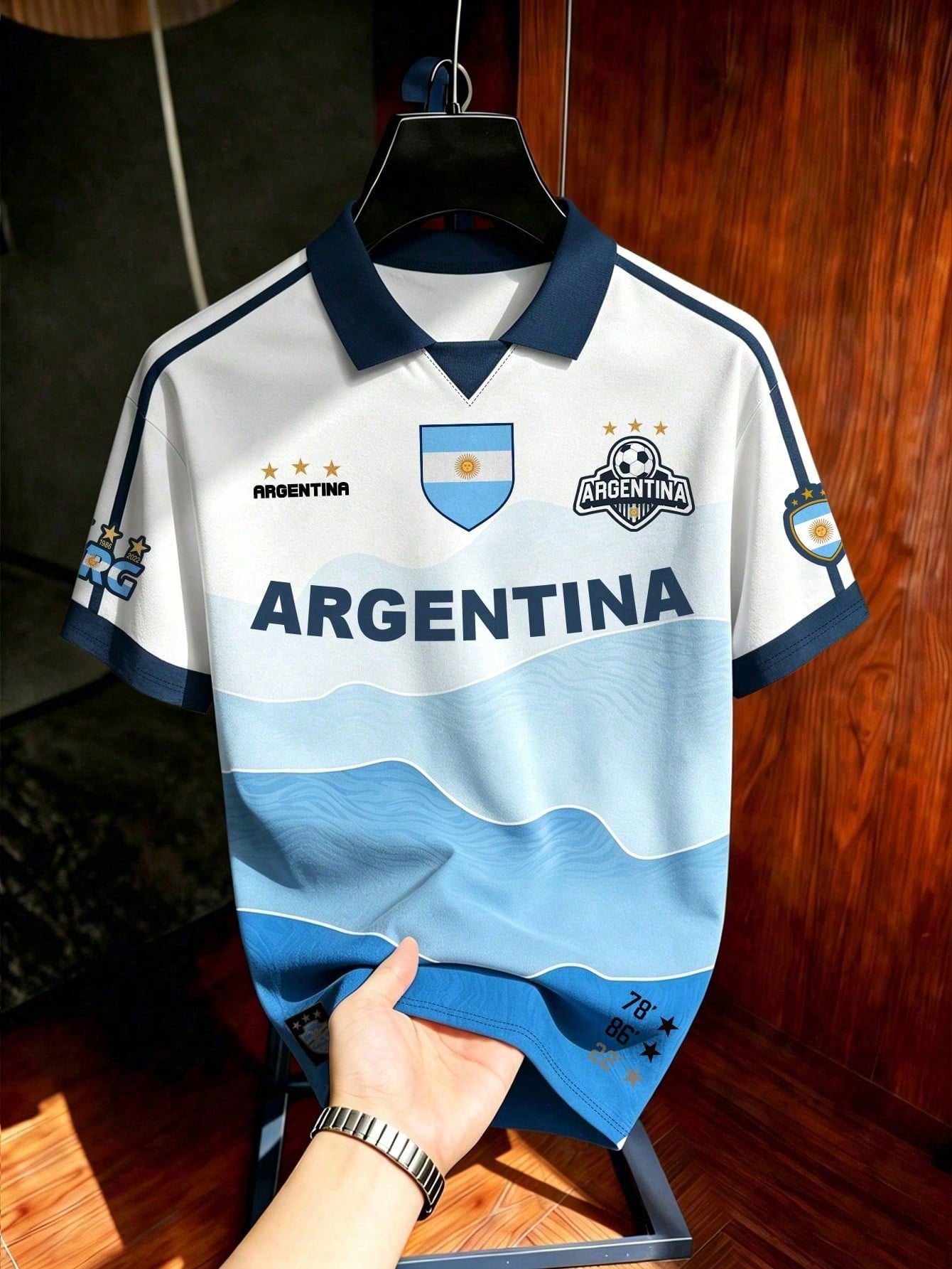 Argentina Football Jersey Polo