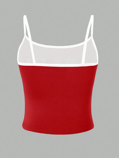 Women Y2K Spain Letter Graphic Camisole Top