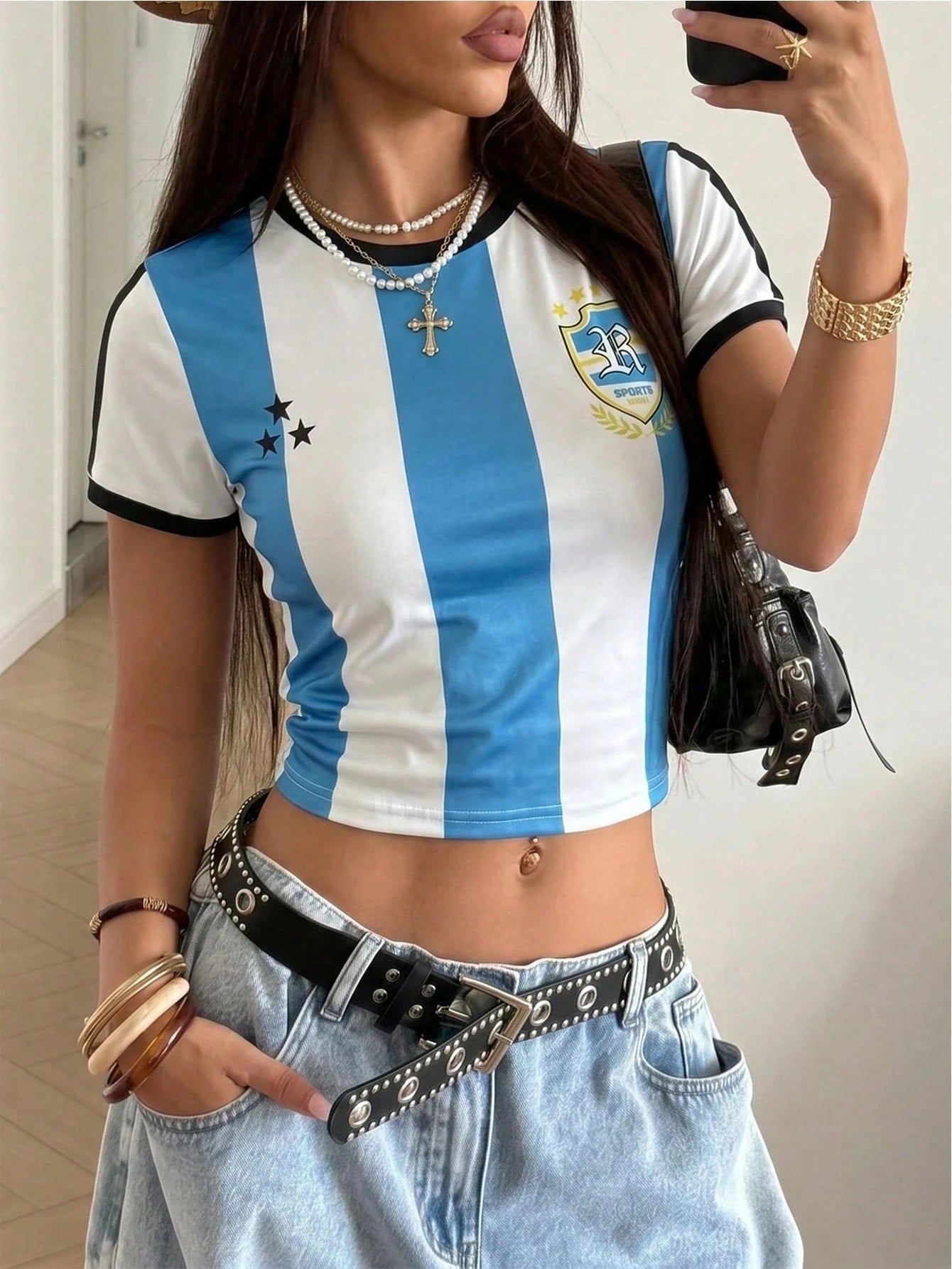 Argentina World Cup Women's Quick-Dry Football Top