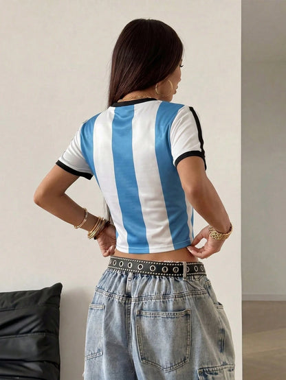 Argentina World Cup Women's Quick-Dry Football Top