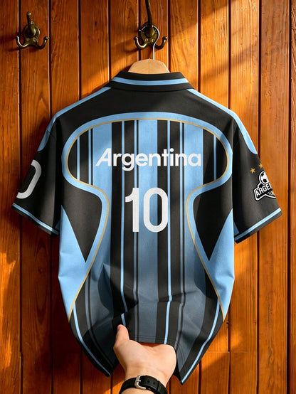 Argentina Vintage Striped Soccer Jersey