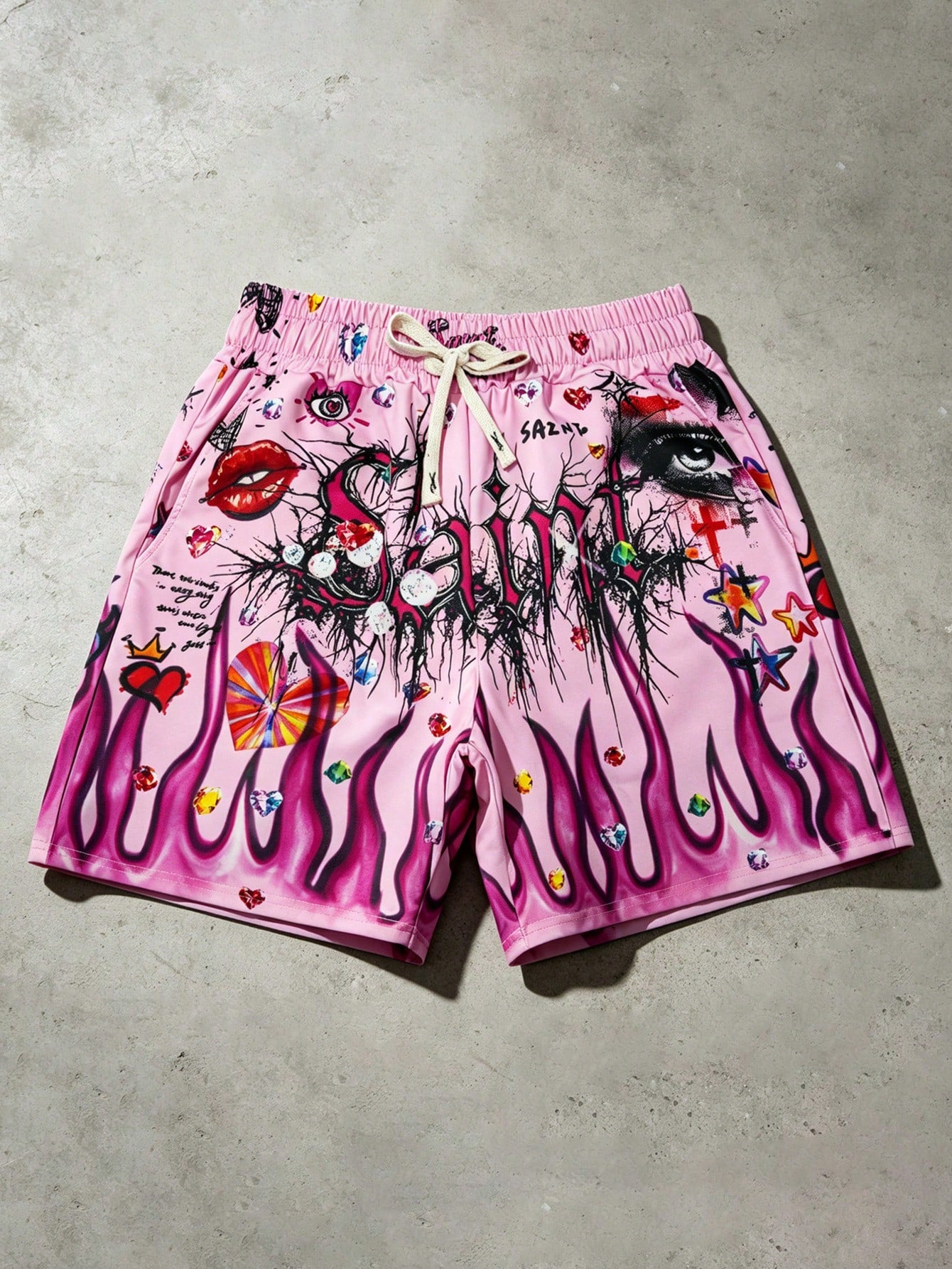Digital Print Men's Casual Beach Shorts