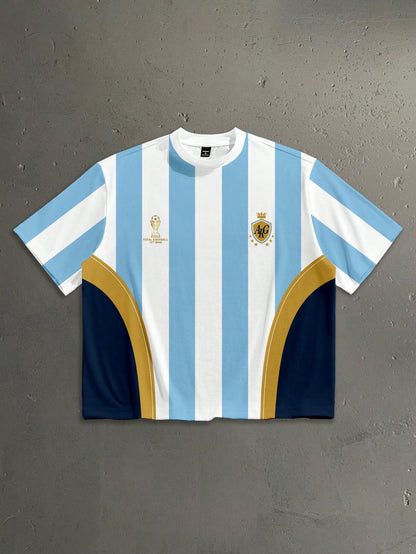 Argentina World Cup T-Shirt Drop Shoulder