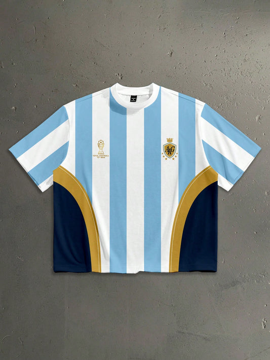 Argentina World Cup T-Shirt Drop Shoulder