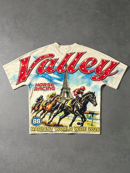 Men Summer Vacation Crew Neck Top