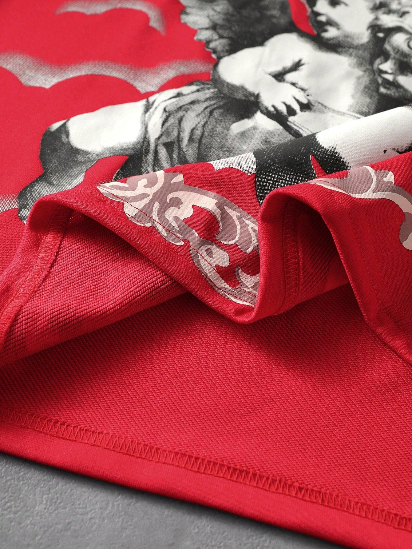Men's Printed Long Sleeve Gothic Y2K T-Shirt