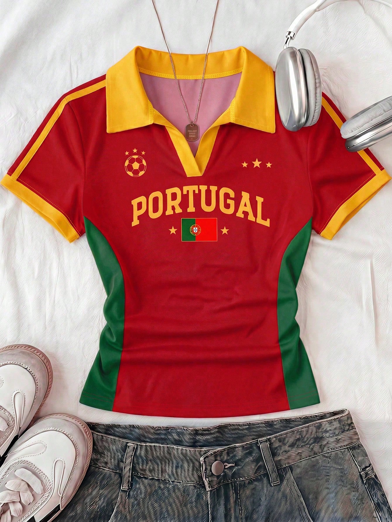 Portugal Team Polo Match Day Jersey