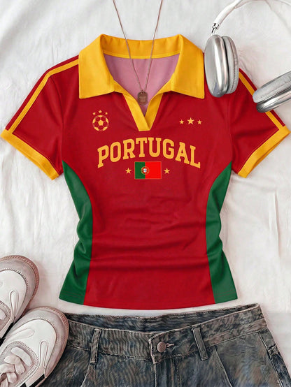 Portugal Team Polo Match Day Jersey