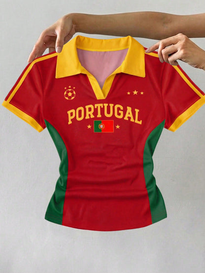 Portugal Team Polo Match Day Jersey