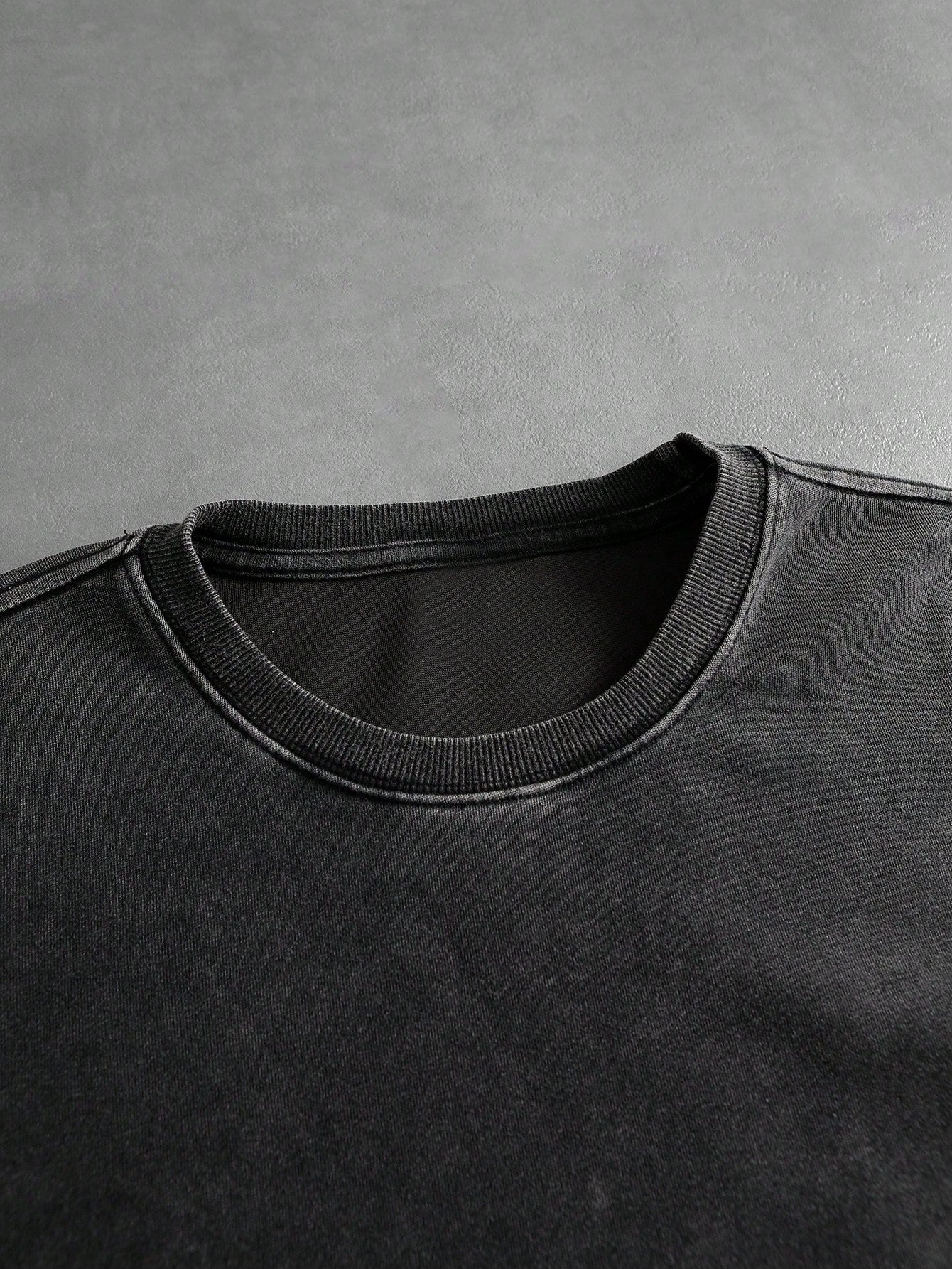 Men's Flame Wash Long Sleeve Gothic Tee