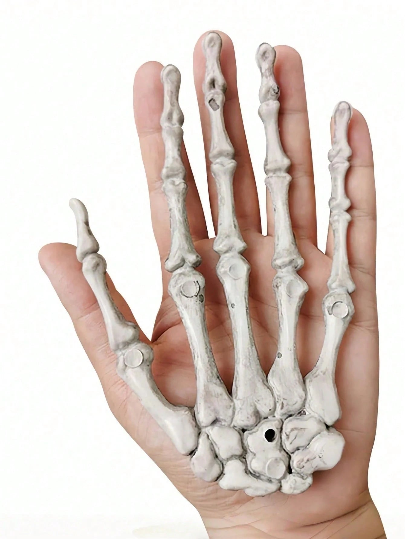 2Pcs Life Size Plastic Skeleton Hands Props