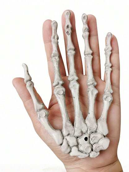 2Pcs Life Size Plastic Skeleton Hands Props