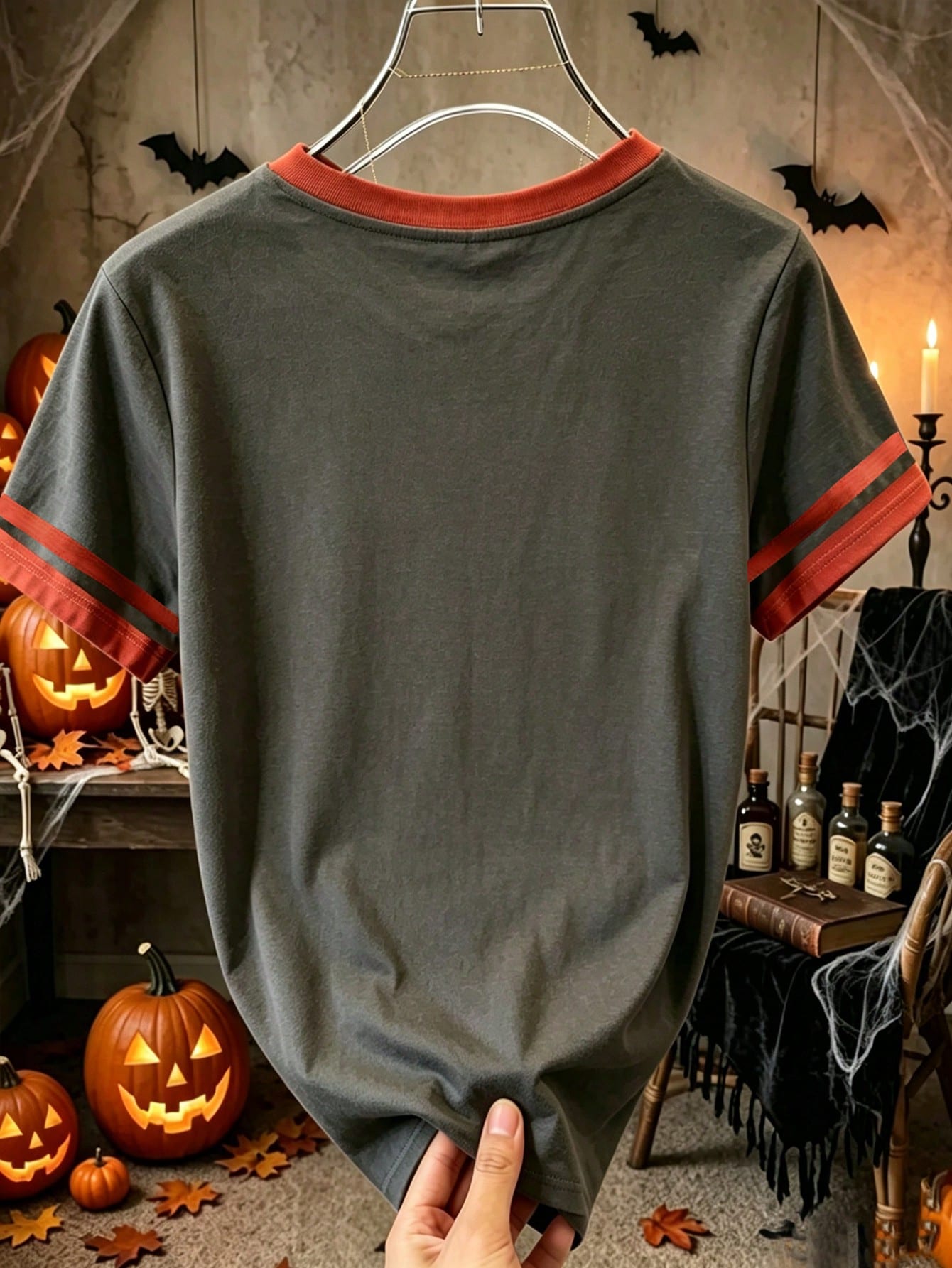 Women's Vintage Halloween Town Graphic Print T-Shirt