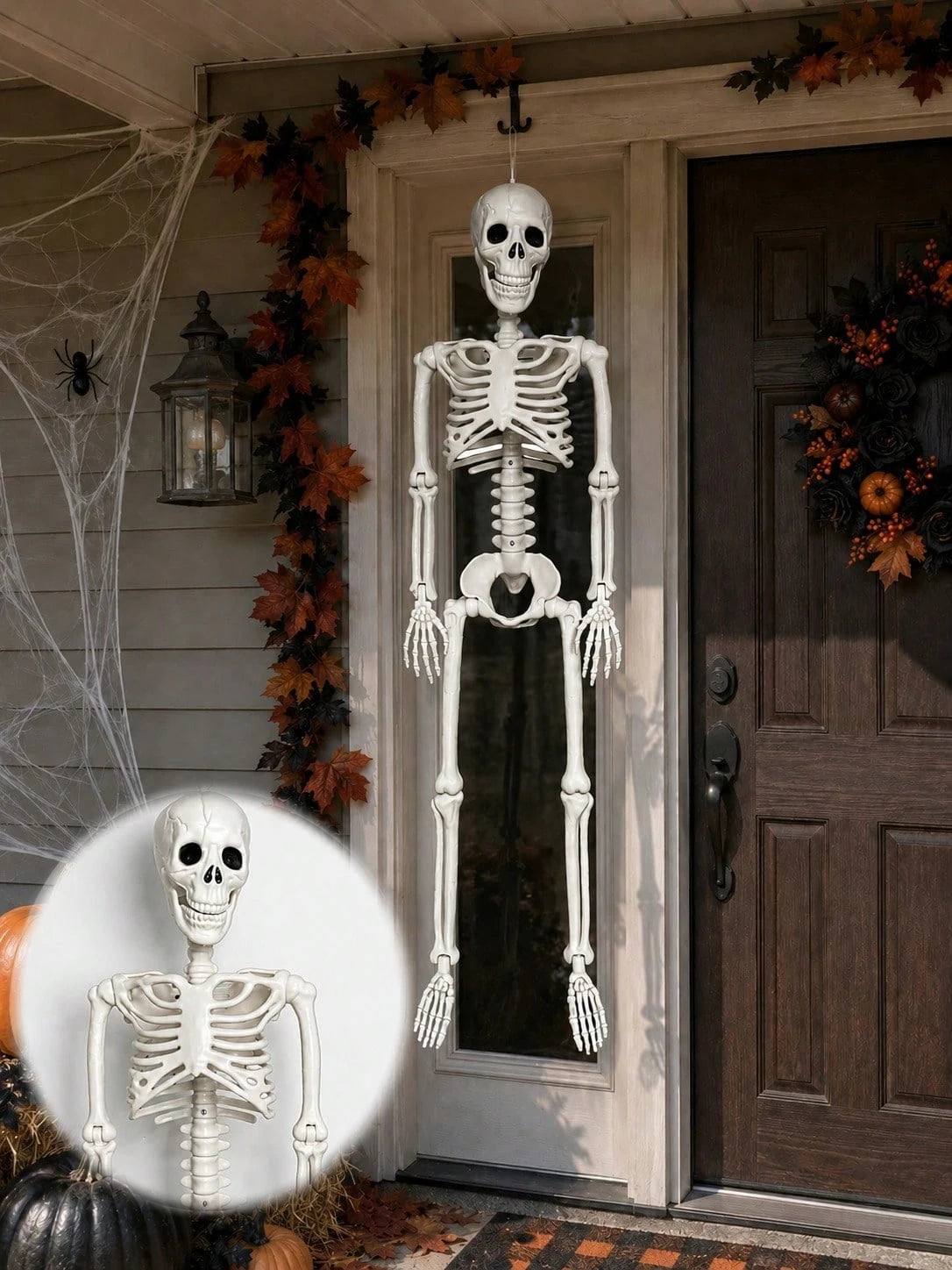 Movable Joint Plastic Skeleton Halloween Prop