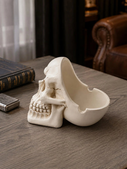 Gothic Resin Skull Ashtray Decorative Holder
