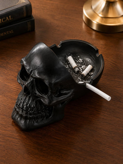 Gothic Resin Skull Ashtray Decorative Holder