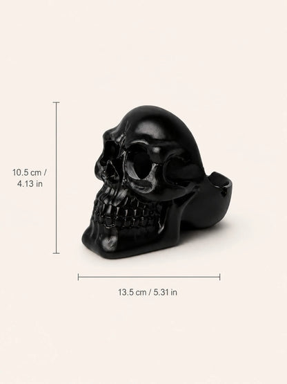 Gothic Resin Skull Ashtray Decorative Holder