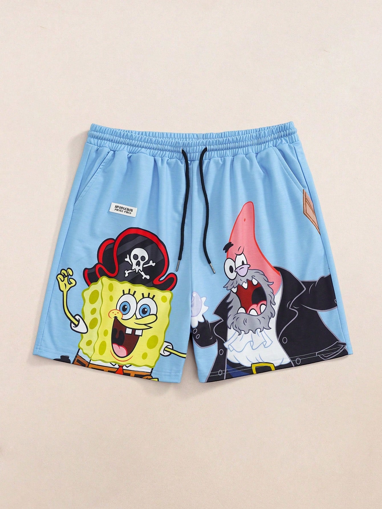 Men's SpongeBob SquarePants Cartoon Beach Shorts